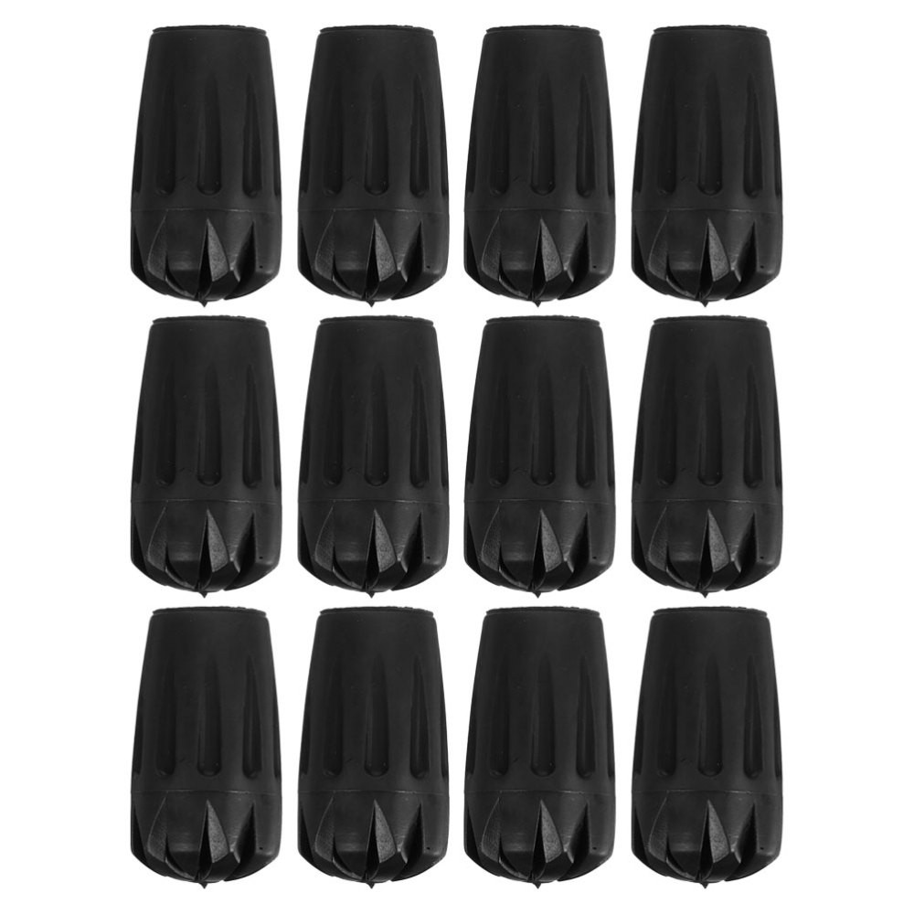 12 Pcs Hiking Walking Stick Tips Replacement Accessories for Sticks