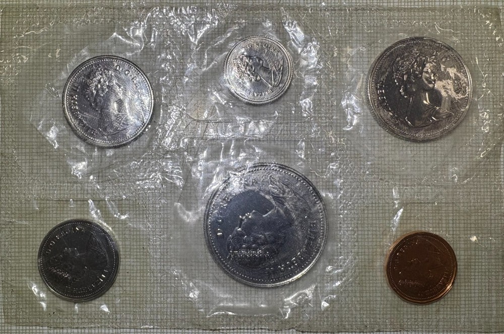 1985 Canada 6 Coin Uncirculated Prooflike Mint Set