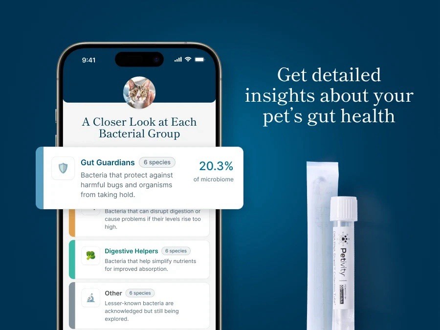 Petivity Microbiome Analysis Kit — Basic for Cats and Dogs Powered by Purina ...