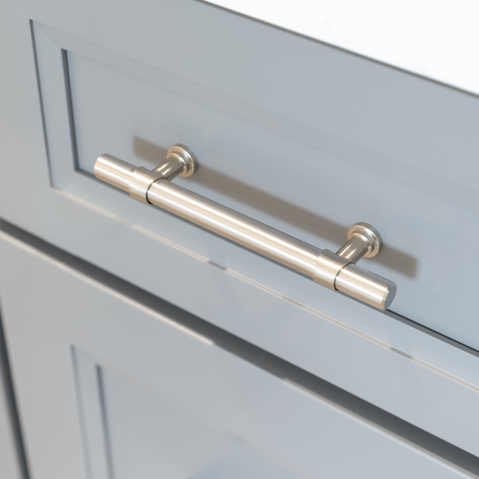 Brushed Nickel Modern Cabinet Handles Bar Pulls Kitchen Hardware Stainless Steel