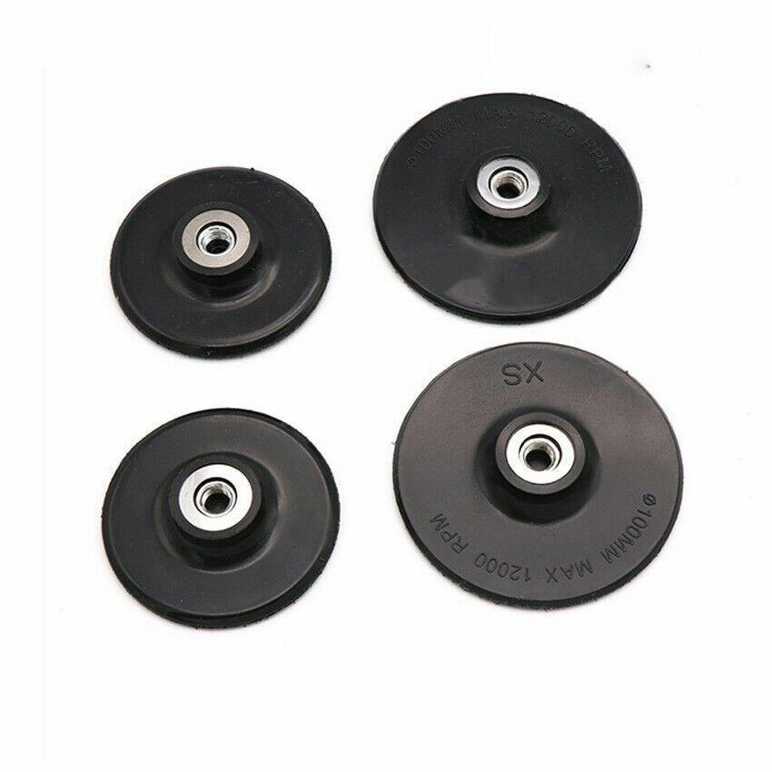 3'' 4'' Hook and Loop Backing Pad M10 Thin Hard for Angle Grinder Polishing Pads