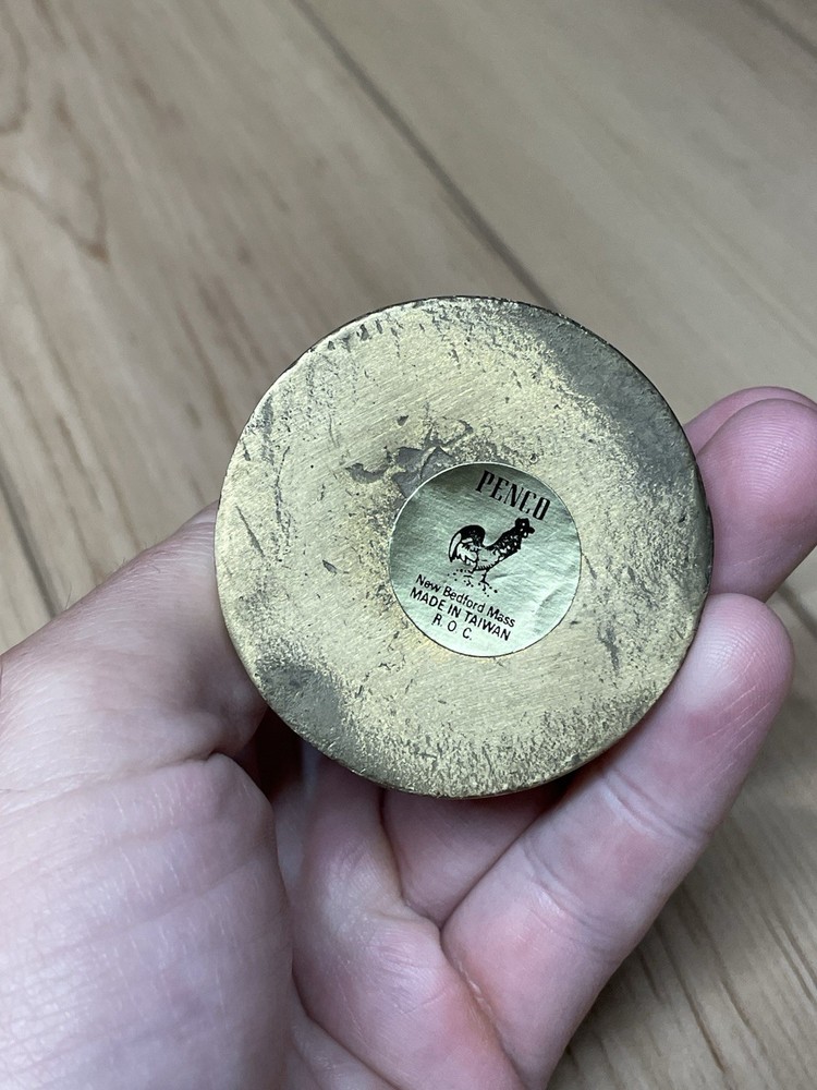 19th Hole Golf Course Flag Solid Brass Paper weight Unique Golf Gift