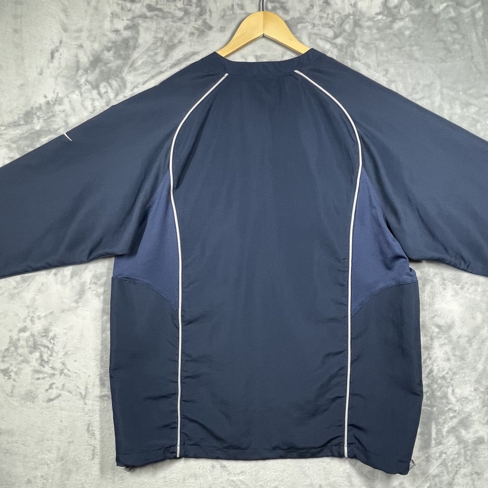 Nike Georgetown Jacket Mens Large Blue Pullover Team Half Zip Windbreaker