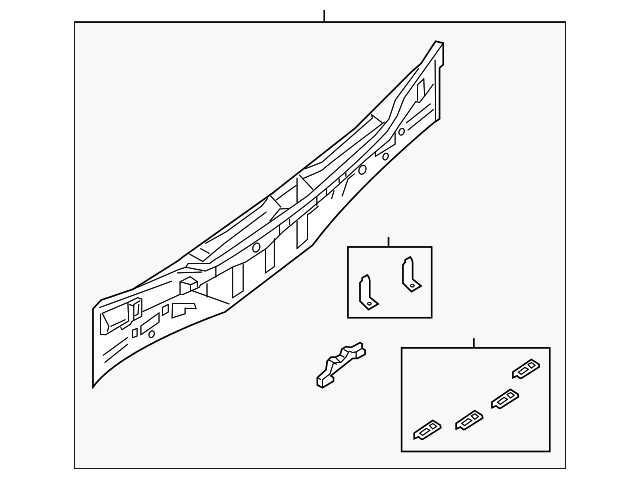Genuine Nissan Rear Body Panel 79110-3TA0A