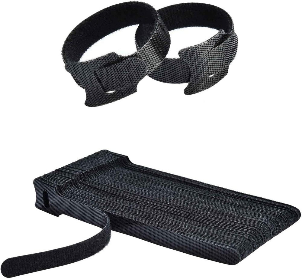 2025,50PC Cable Ties Reusable - Cable Straps Multi-Purpose Tie Wraps Fastening S