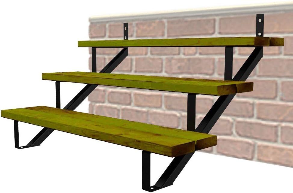 Steel Step Stair Riser - 3 Step For Deck height 27 Inchesstair stringer Step...