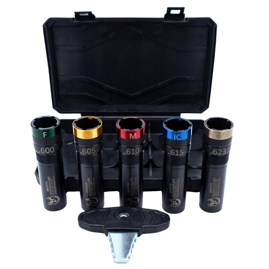 Beretta/Benelli Mobil Thread 20ga Extended Choke Set /w Rings 5x Black Winenton