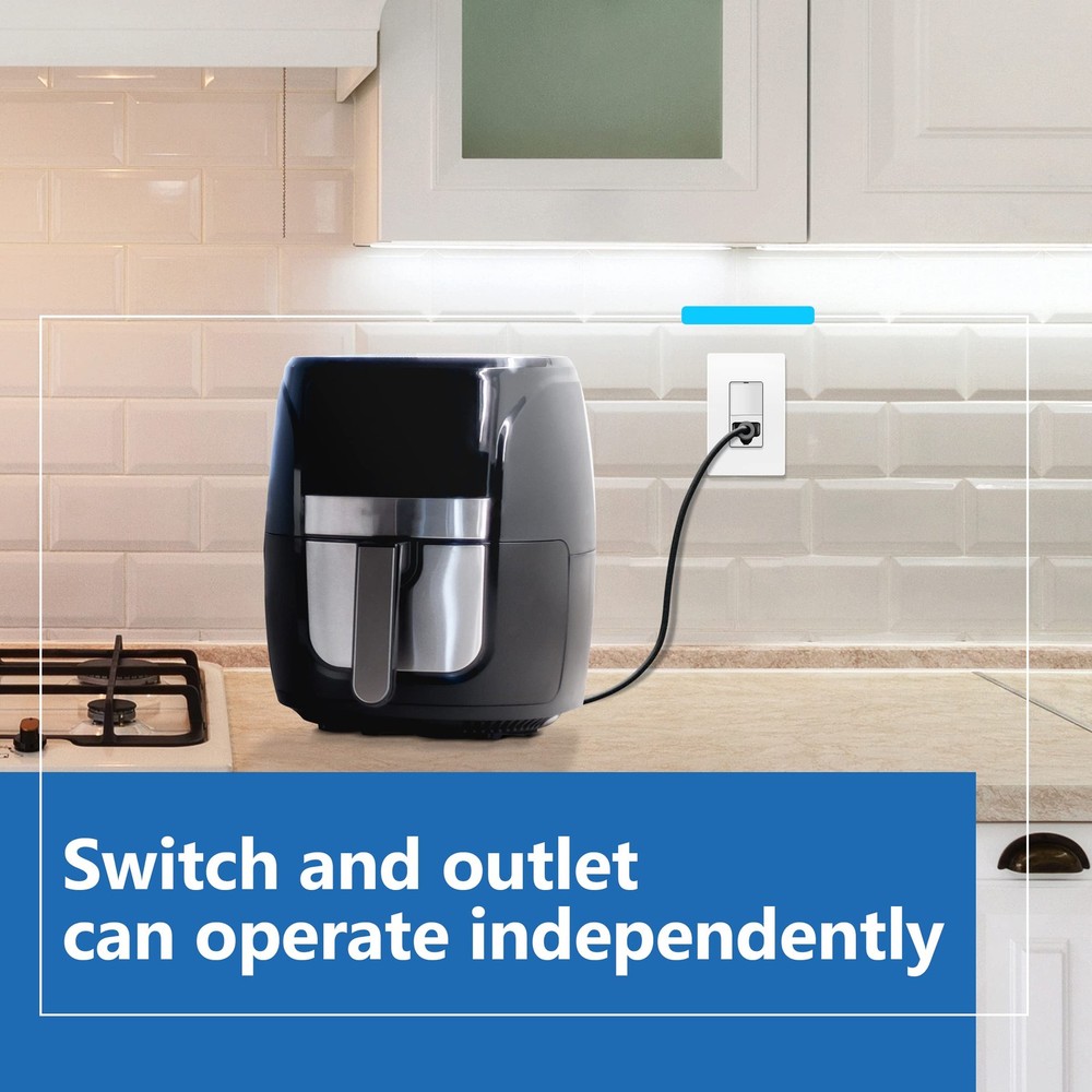 Matte Finish Lighted Combination Decorator Switch And Tamperresistant Receptacle
