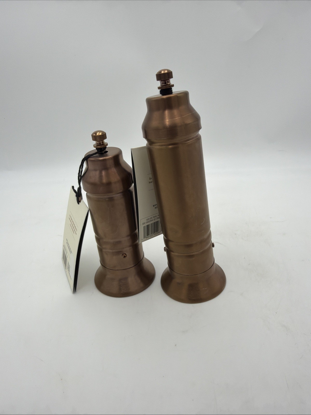 Hearth & Hand With Magnolia Salt & Pepper 2pc Copper Gold Finish Crank Grinder