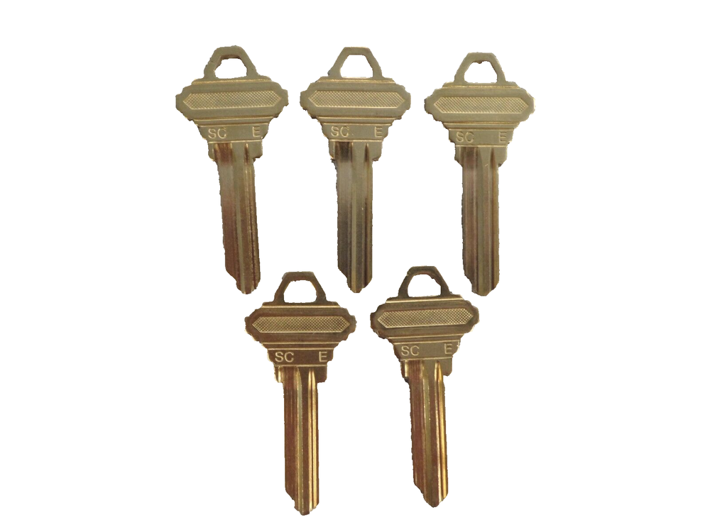 GMS KBLFSCEPB SCHLAGE E KEYWAY CONTROL KEY BLANKS PACK OF 5