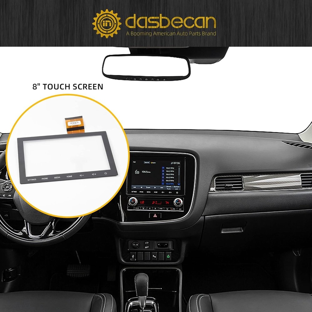 Dasbecan 8“ Touch Screen without LCD Compatible with 2020 2021 Without