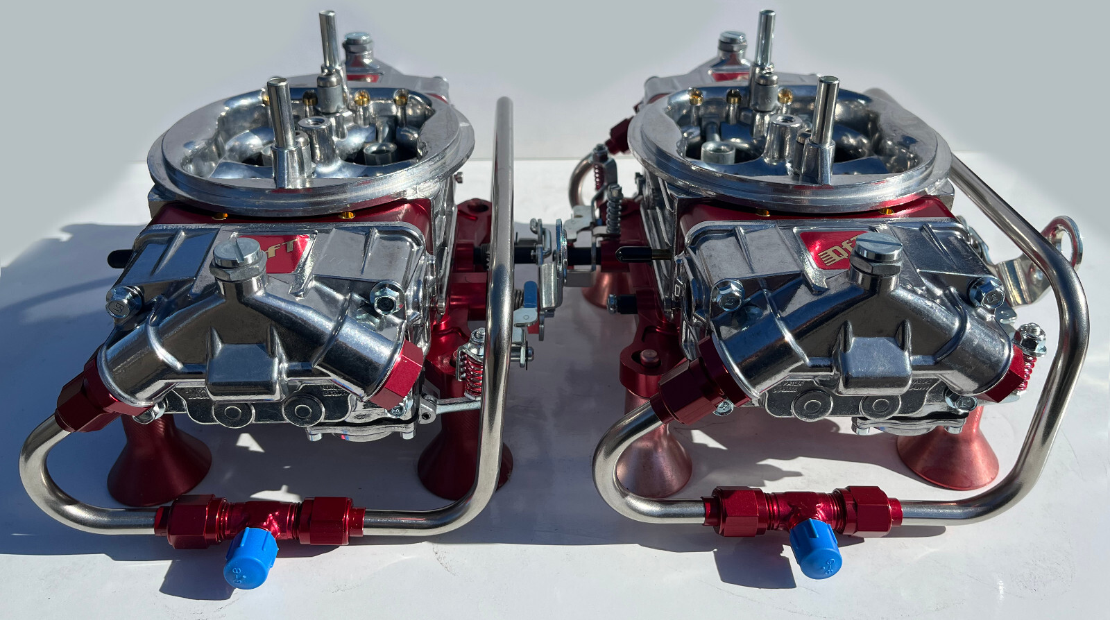 QUICK FUEL Q-750-B2 750 CFM BLOWER SUPERCHARGER CARBS WITH FUEL LINE KIT LOOK