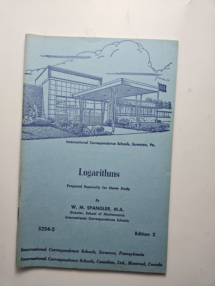 Logarithms By W.M. Spangler