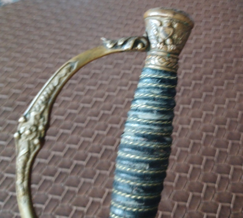 U.S. Army Officer Dress Sword Model 1902 Eagle Guard Solingen Blade c.1895–1918