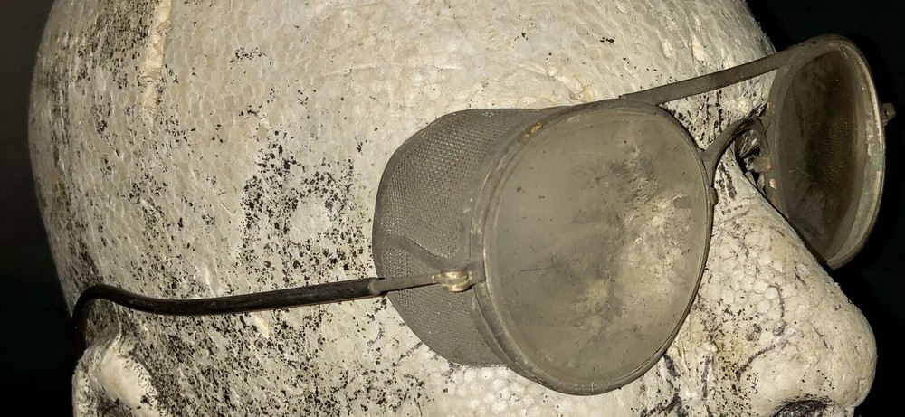 Original WW2 US Army Motorcycle Crew, Combat Engineers Air Force Uniform Glasses