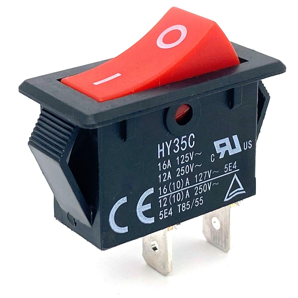HY35C Rocker Switch Push Button Switch 2 Pin 12A 250V ON - Off