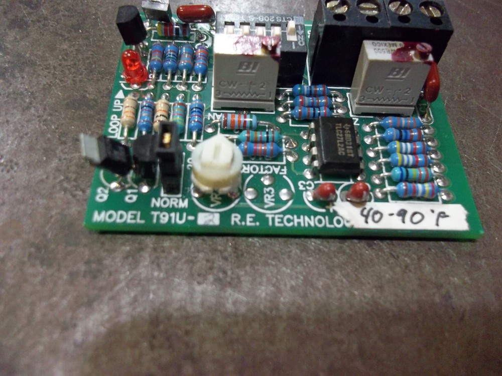 R.E. TECHNOLOGIES T91U-2 TRANSMITTER CARD (BIN39)