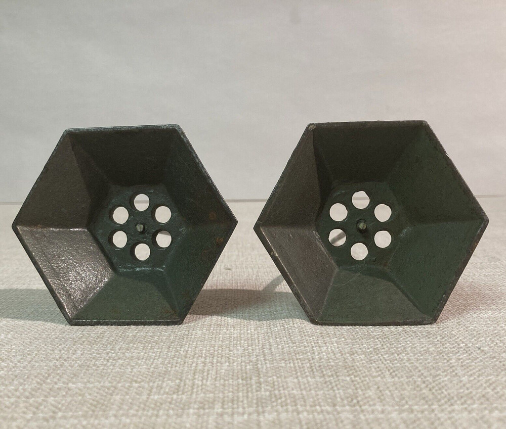 Two Vintage Cast Iron Note/Receipt Stakes
