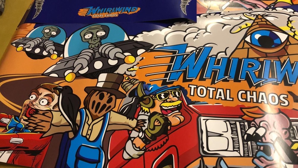 Whirlwind Total Chaos Pinball decals