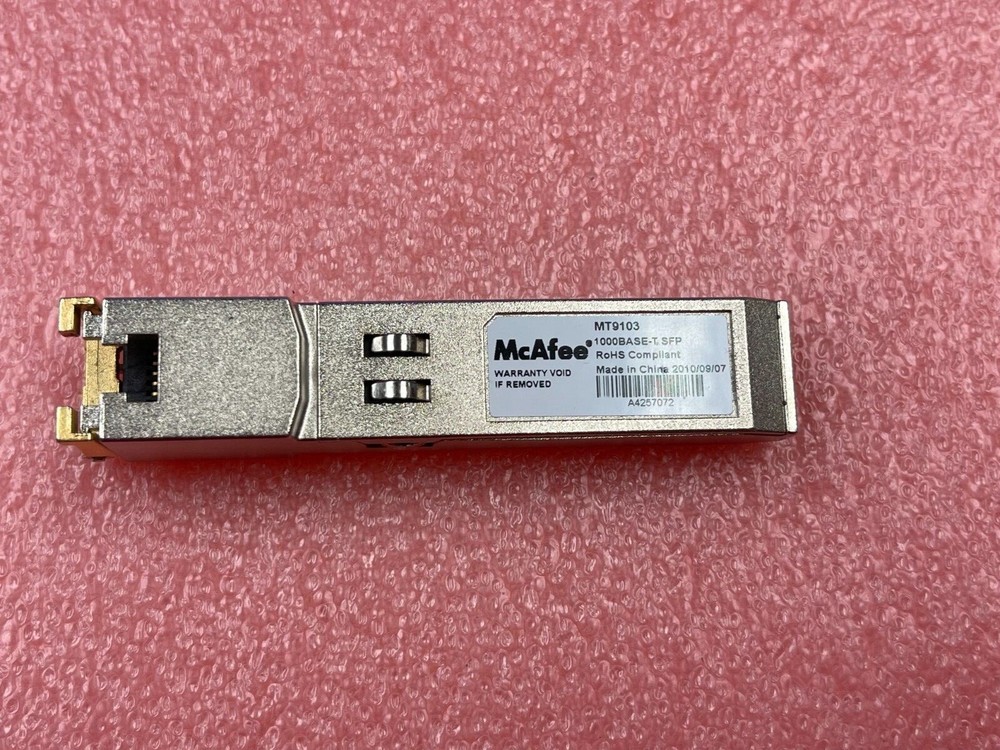 McAfee MT9103/MT9103B 1000BASE-T SFP Transceiver Module
