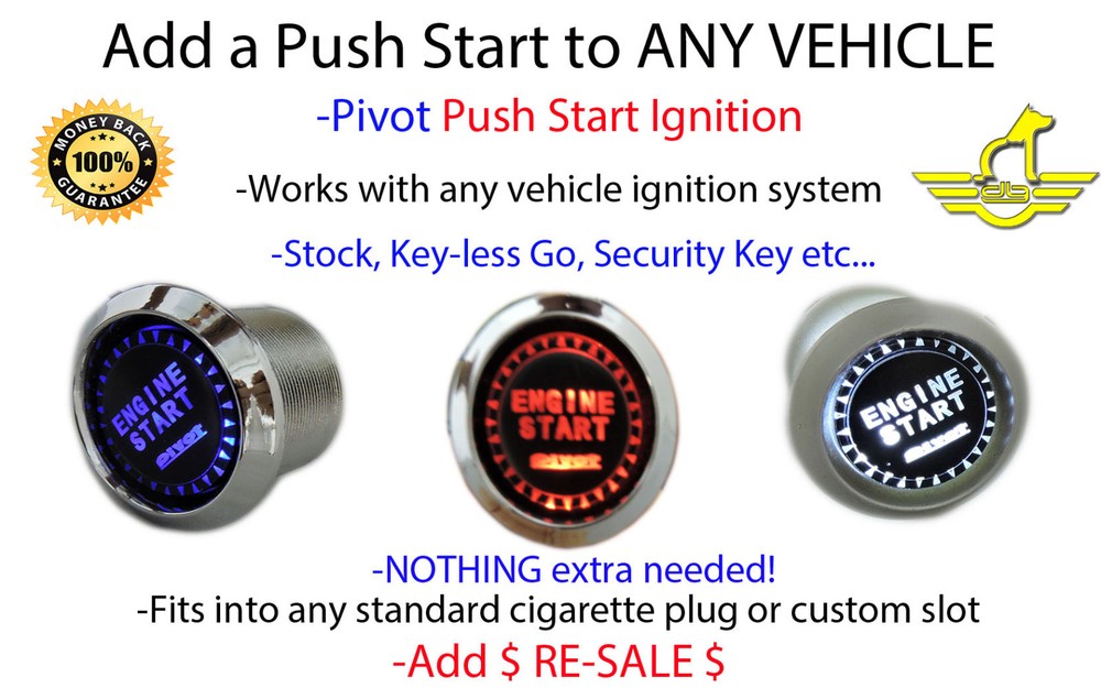 BMW LED Push Button Start Engine Ignition Starter Kit - Designed for BMW Models
