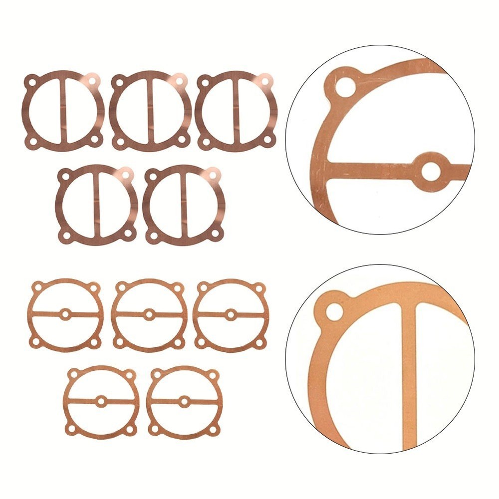 5pcs High Density Air Compressor Valve Plate Gaskets Washers Copper Material