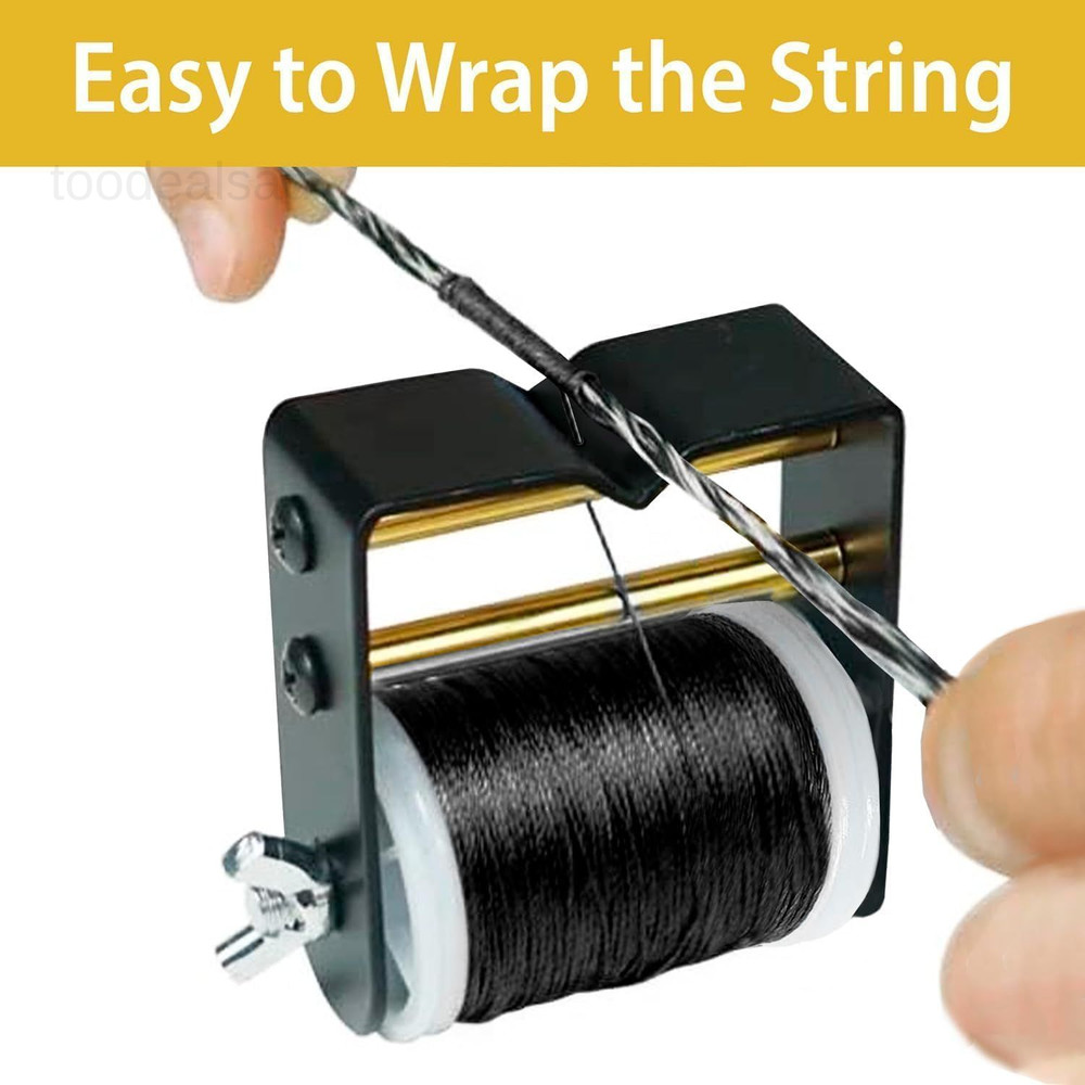 Archery Bowstring Serving Thread Jig - 120 Yards/110 M - Durable Black