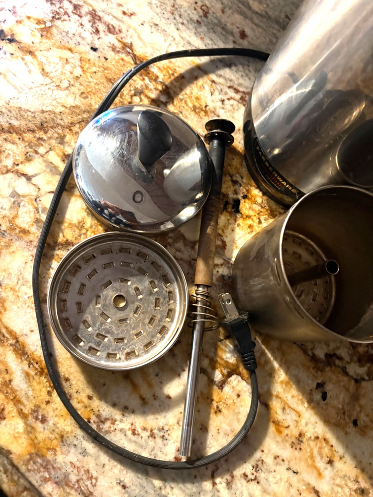 Vintage Farberware Superfast Fully Automatic Percolator Model 142 Retro WORKS