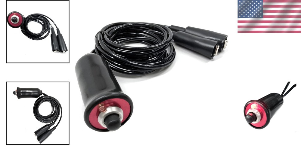 Heavy-Duty Remote Starter Switch - Push Button Activation for 6V-12V Vehicles