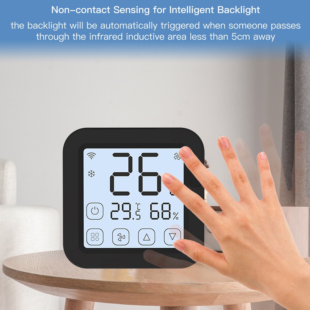 MOES WiFi IR Smart AC Remote Controller LCD Touch Screen Built-in Thermometer