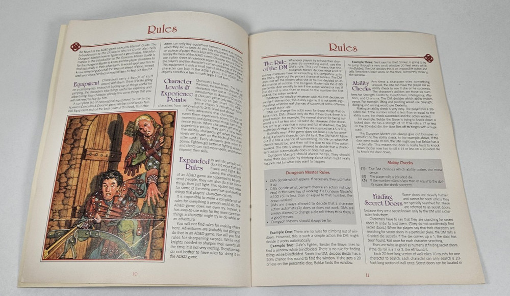 TSR AD&D 2nd Ed Introduction Advanced Dungeons & Dragons Game Player Handbook