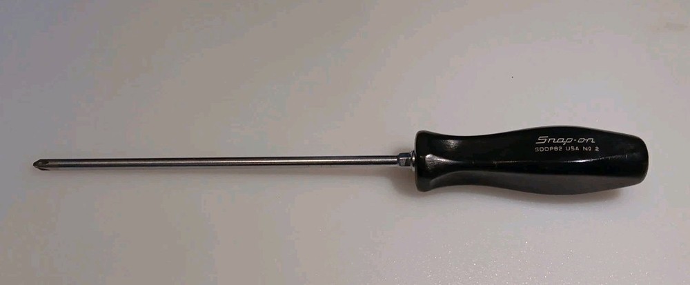 Snap-on Tools SDDP82, Black Handle Phillips Screwdriver # 2 tip, 12” Long