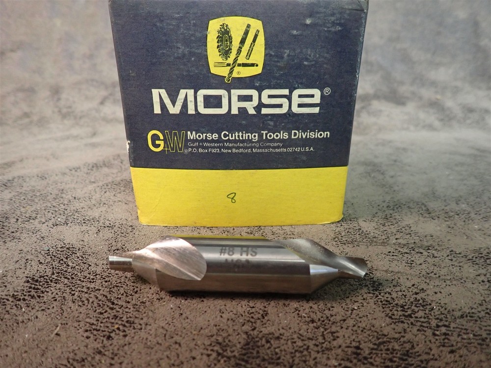 Morse 25048 Size #8 HSS Plain Type Combined Drill & Countersink (BN468)