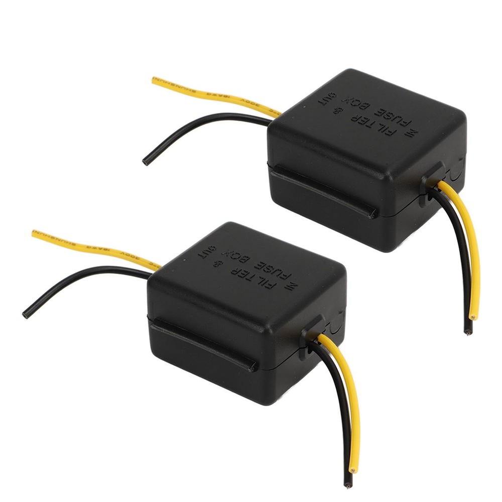Car Power Filter, 2pcs 12V Interference Proof Noise Reduction, Car Stereo Aud...