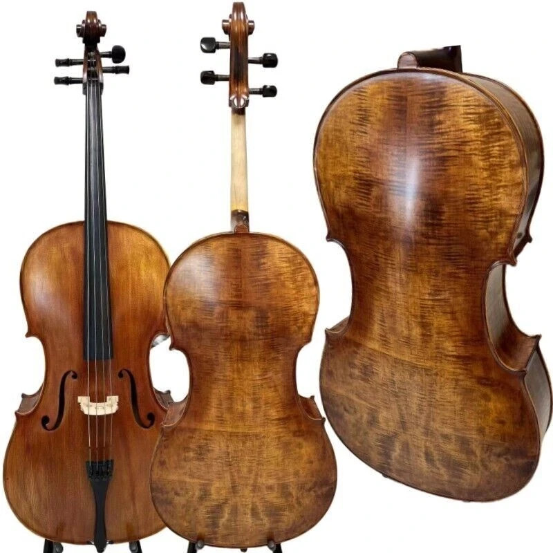 Stradivari model Cello 4/4, Old spruce ,Full Size, Hand Made, Solid Wood #15824