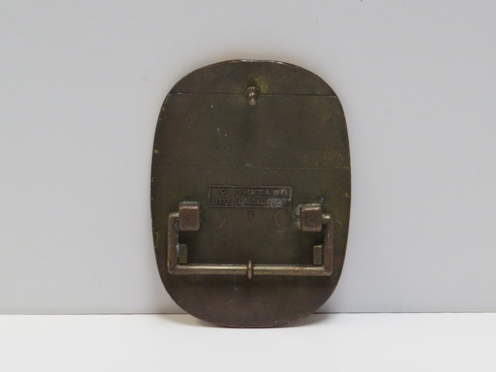 KISS DESTROYER PACIFICA BELT BUCKLE - 1977 VINTAGE AUCOIN - ACE PETER GENE PAUL