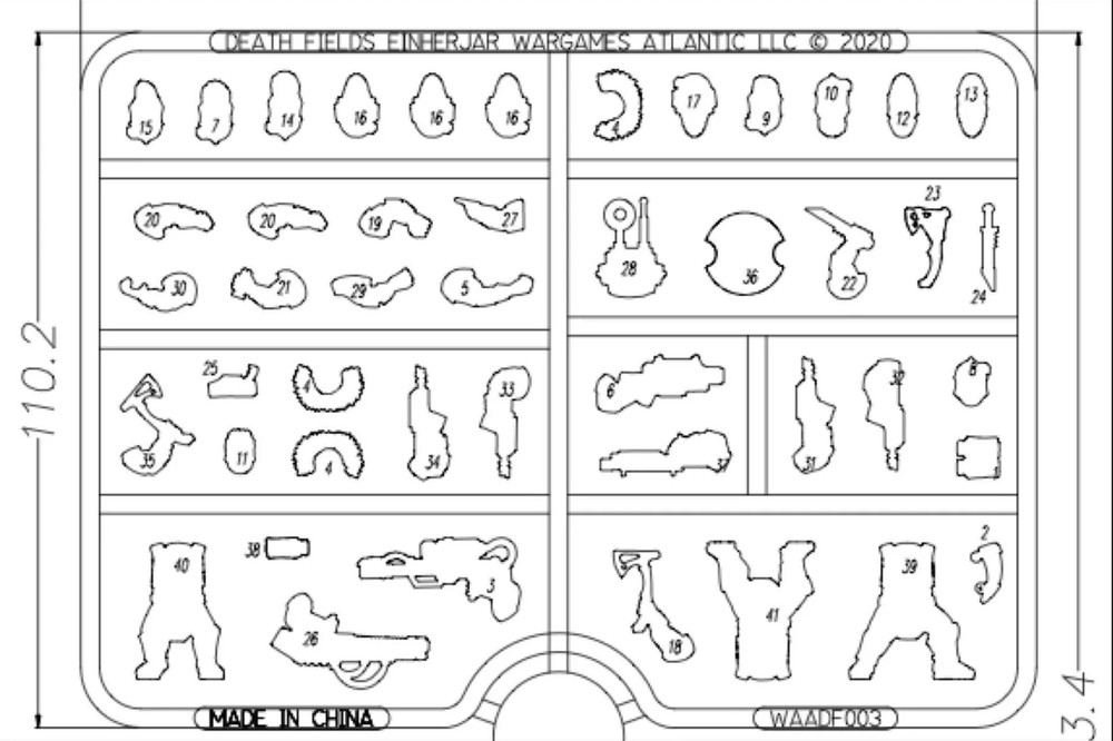 Death Fields Einherjar - 24 Multi-Part 28mm Plastic Figures