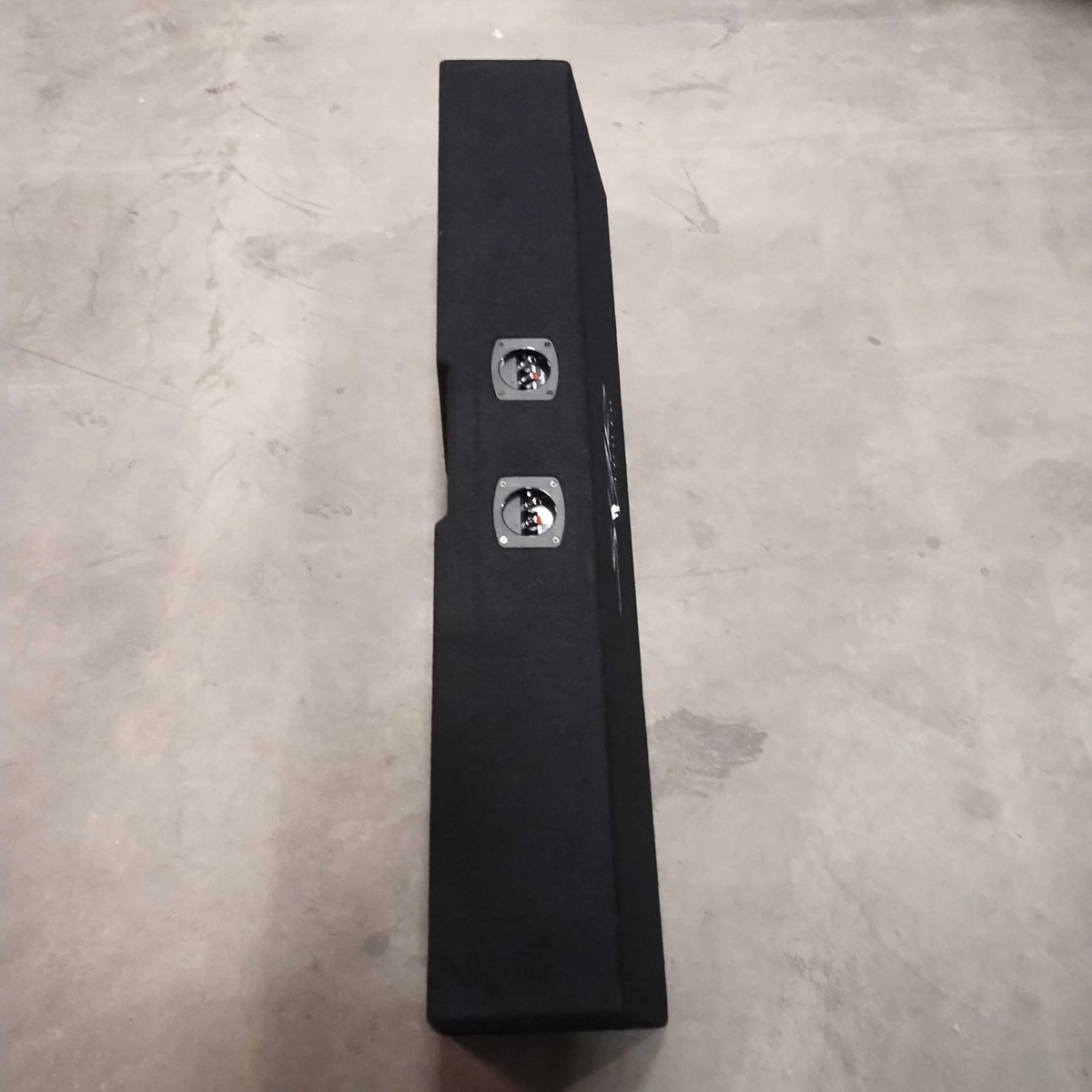 USED EMPTY QUAD 8" SUB ENCLOSURE - FITS 2019-2026 CHEVY SILVERADO CREW CAB