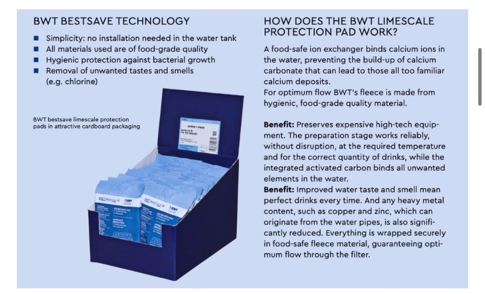Bestsave M Limescale Protection Pad for Coffee Machine and Espresso Machine -...
