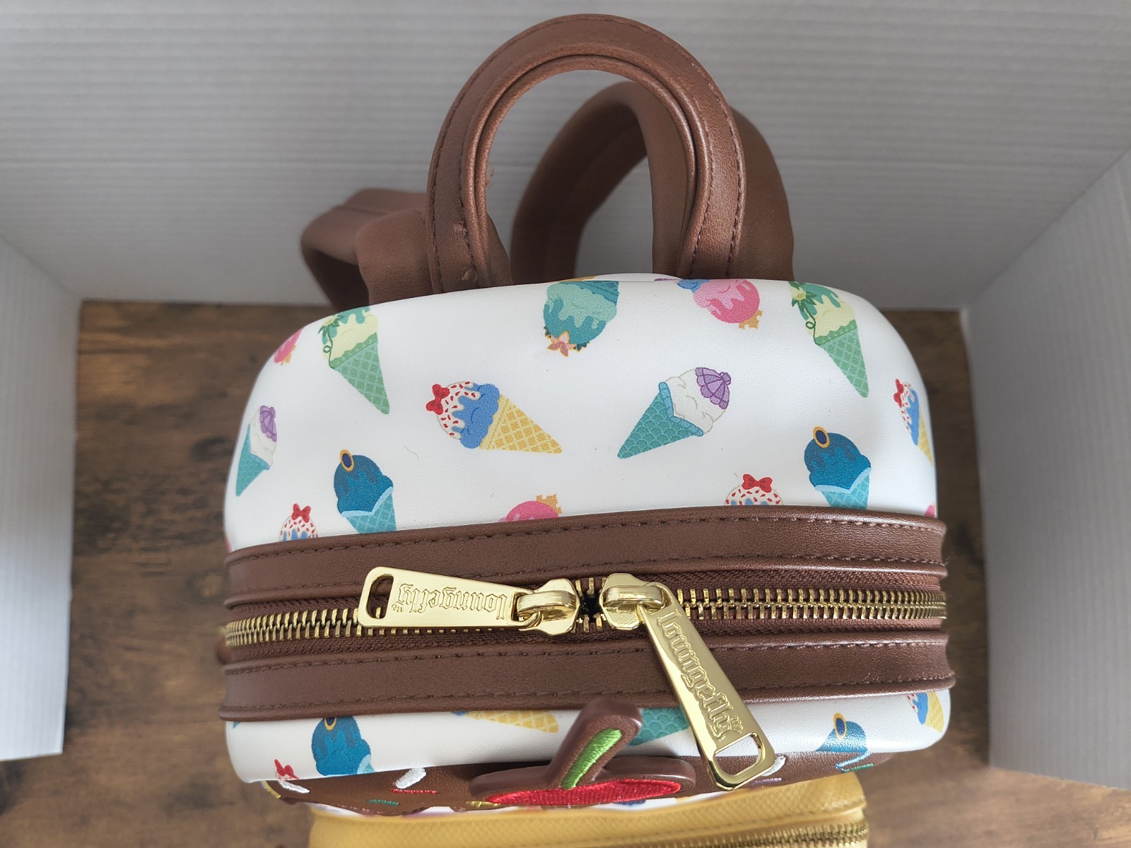 Loungefly Disney Princess Ice Cream Cone Mini Backpack Pre Own