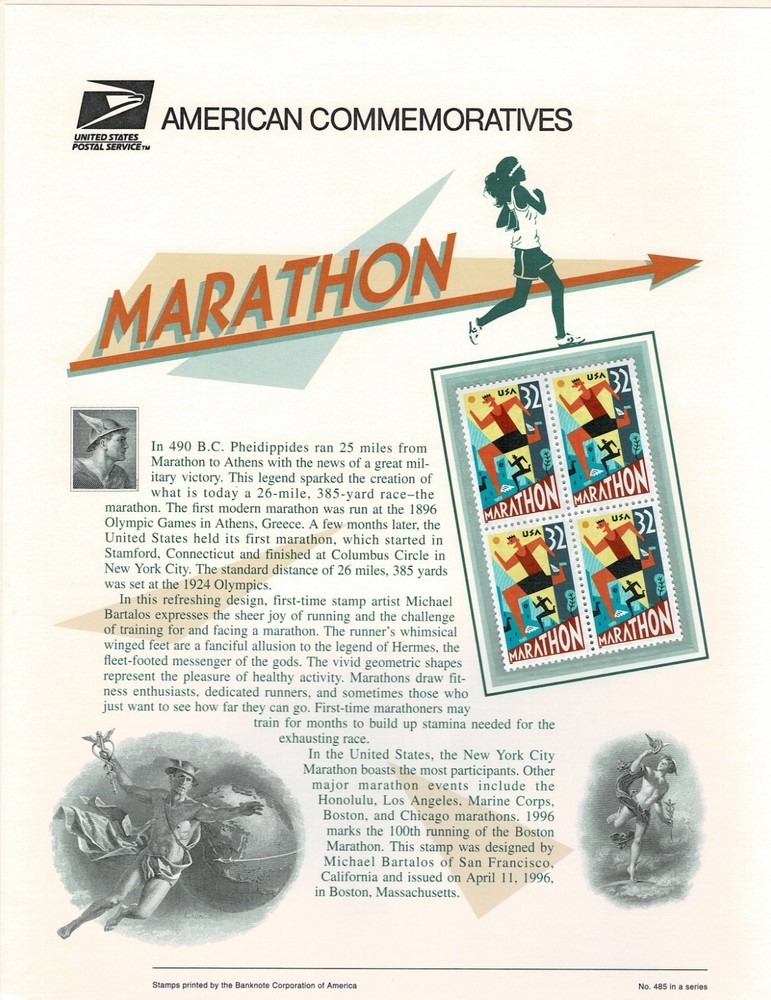 USPS Commemorative Stamp Panels USPS 1996