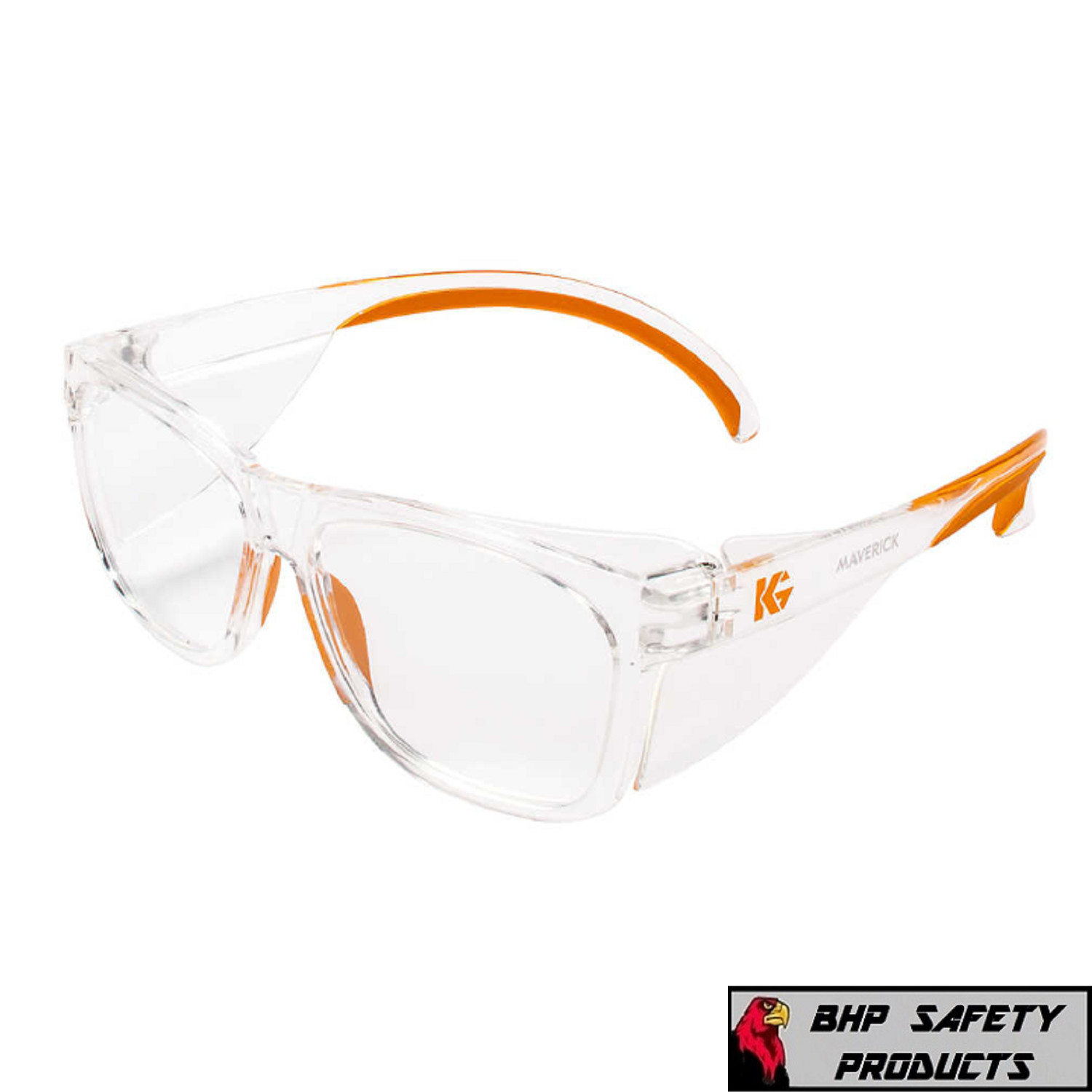 KLEENGUARD MAVERICK ANTI-FOG SAFETY GLASSES w/ INTEGRATED SIDE SHIELDS (1 PAIR)