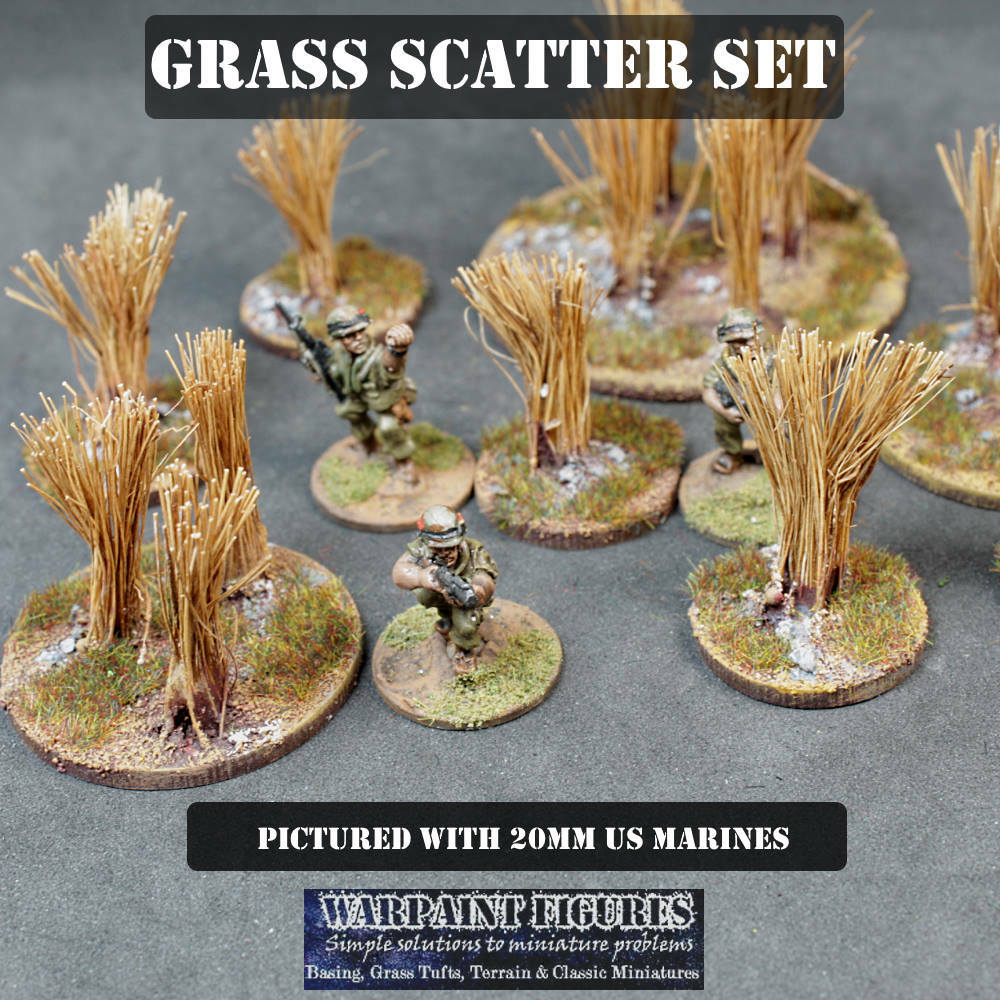 Wargaming Grass Scatter Sets - Terrain For Bolt Action, Warhammer, 40K & More