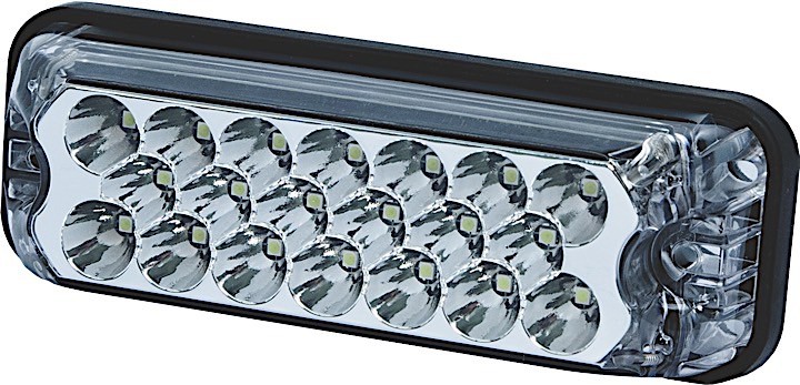 Ecco 3811AC LED Head Rectangle Amber/White 12-24V