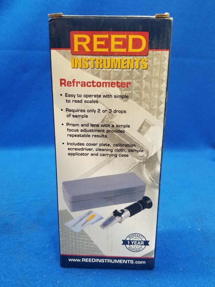 Reed Instruments Refractometer R9700 Battery Coolant / Glycol Refactometer ATC