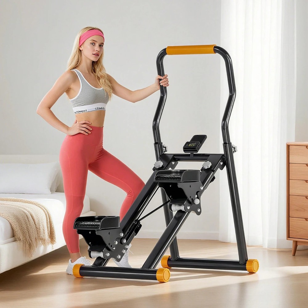 Foldable Stair Stepper, Vertical Climbing Machine, Full-Body Workout, Adjustable