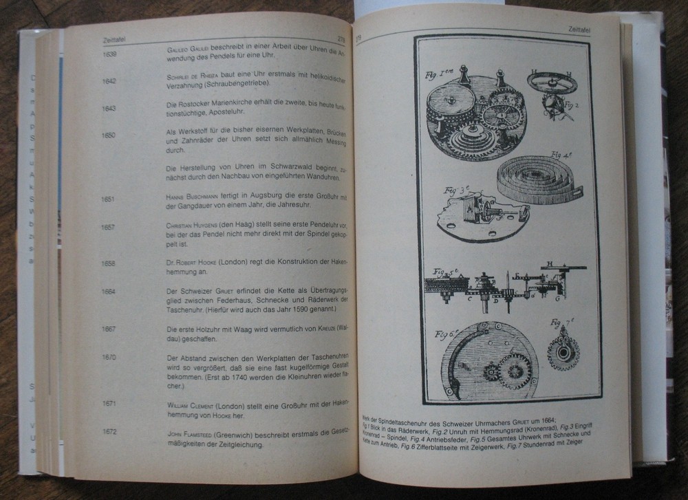 German Book Clock WATCH Design Construction Technology Assembly timekeeping Old