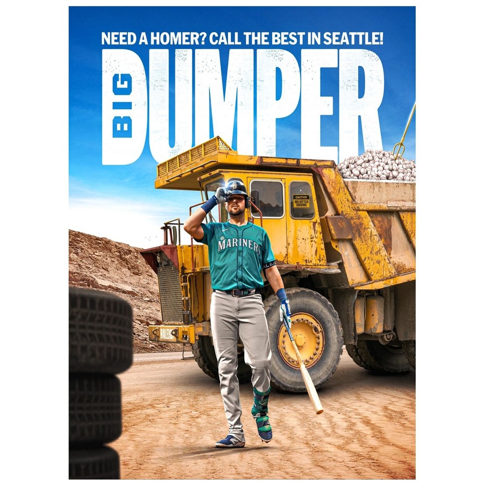 Seattle Mariners Big Dumper Baseball Poster