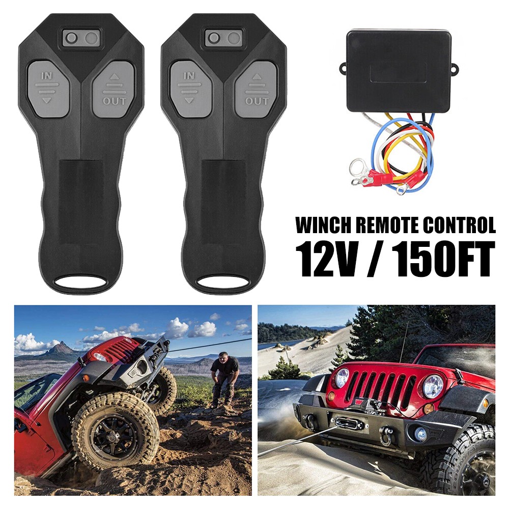 Wireless Winch Remote Control Kit for Jeep Truck ATV SUV 12V Switch Handsset NEW