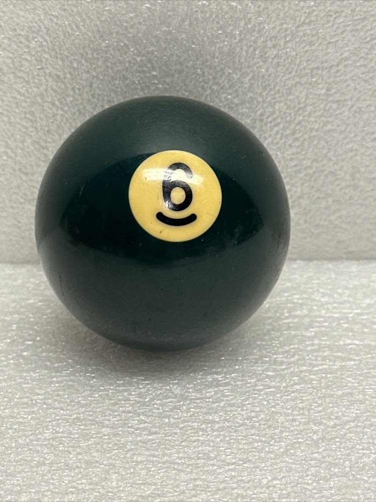 Vtg Billiard Ball Pool Snooker # 6 Green Solid Replacement Aprox. 2 1/4"